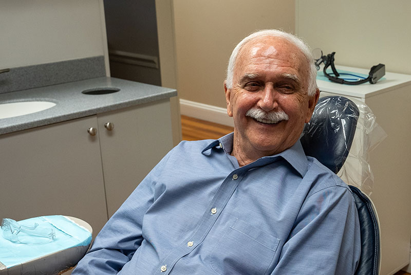 Patient smiling